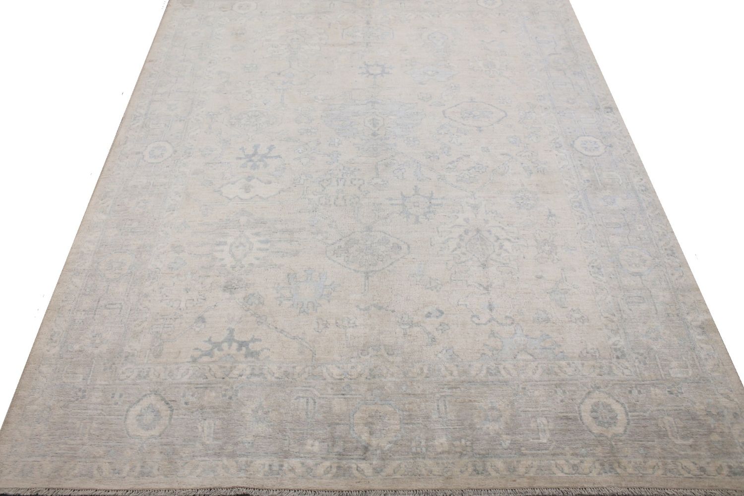 9x12 Oushak Hand Knotted Wool Area Rug - MR029674