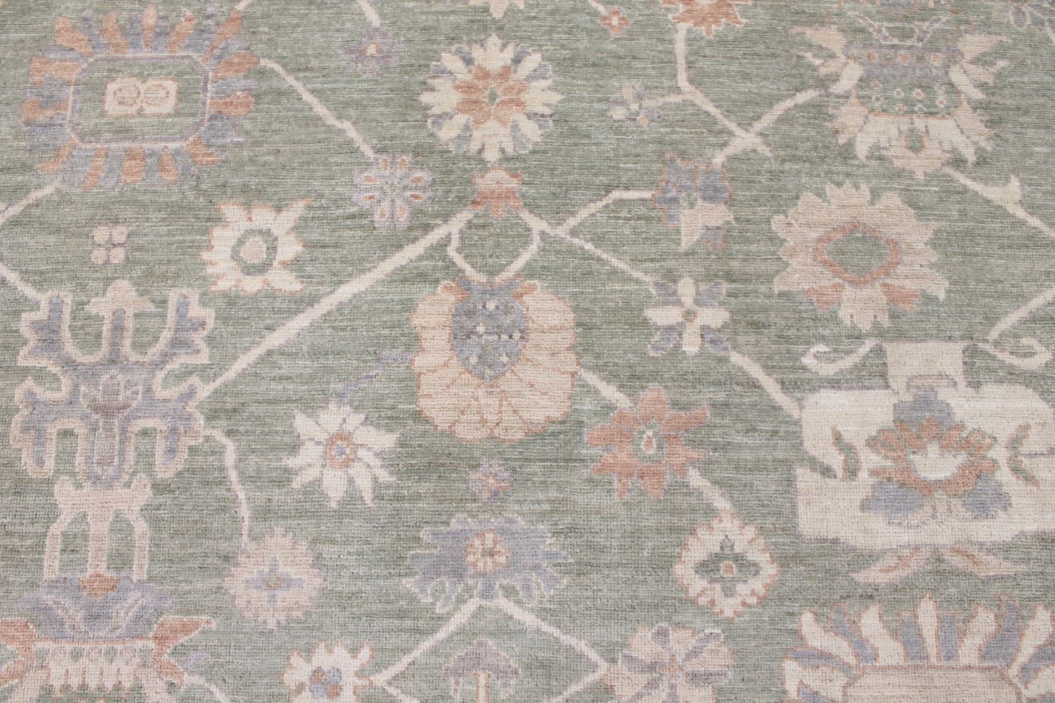 9x12 Oushak Hand Knotted Wool Area Rug - MR029675