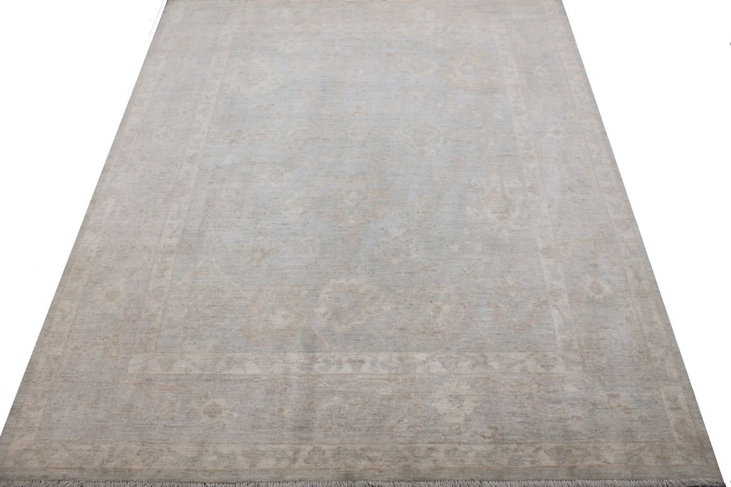 8x10 Oushak Hand Knotted Wool Area Rug - MR029678