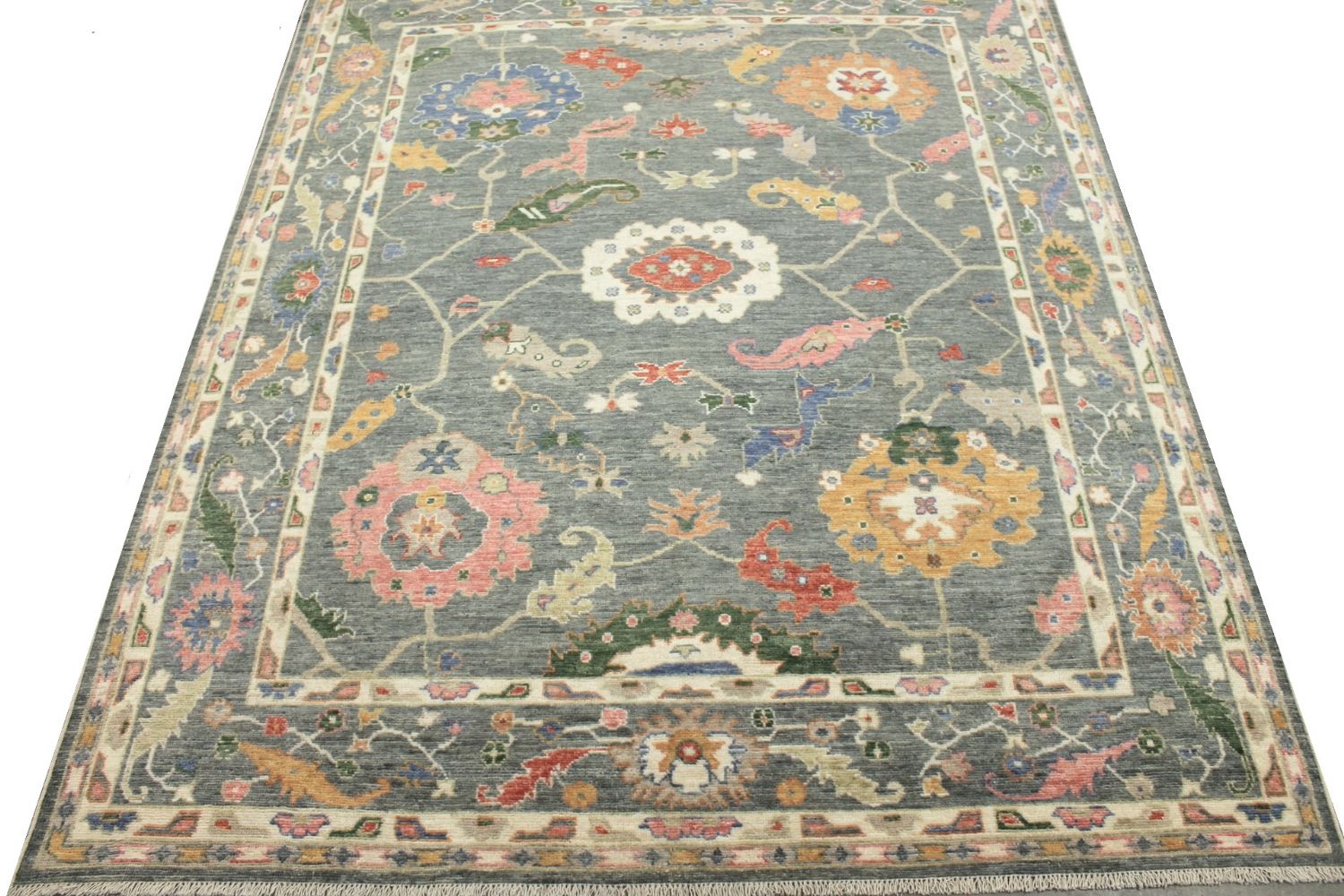 8x10 Oushak Hand Knotted Wool Area Rug - MR029679