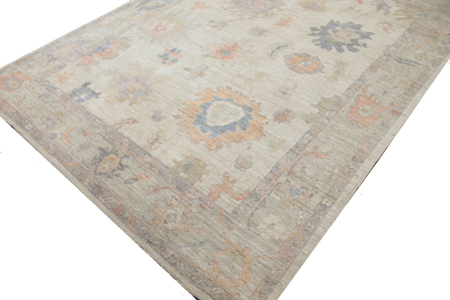 10x14 Oushak Hand Knotted Wool Area Rug - MR029682