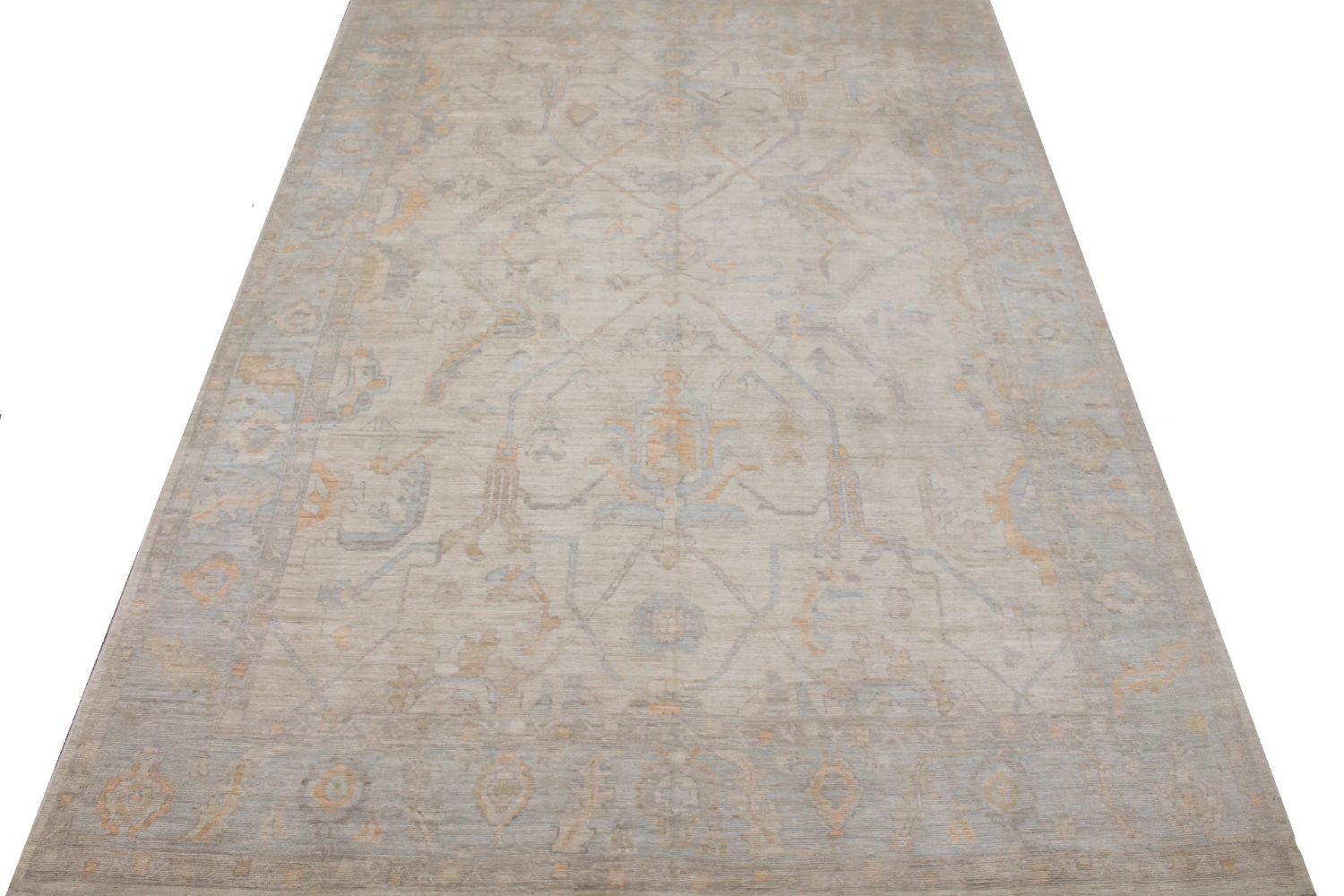 10x14 Oushak Hand Knotted Wool Area Rug - MR029683