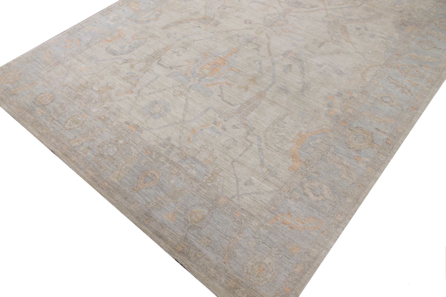 10x14 Oushak Hand Knotted Wool Area Rug - MR029683