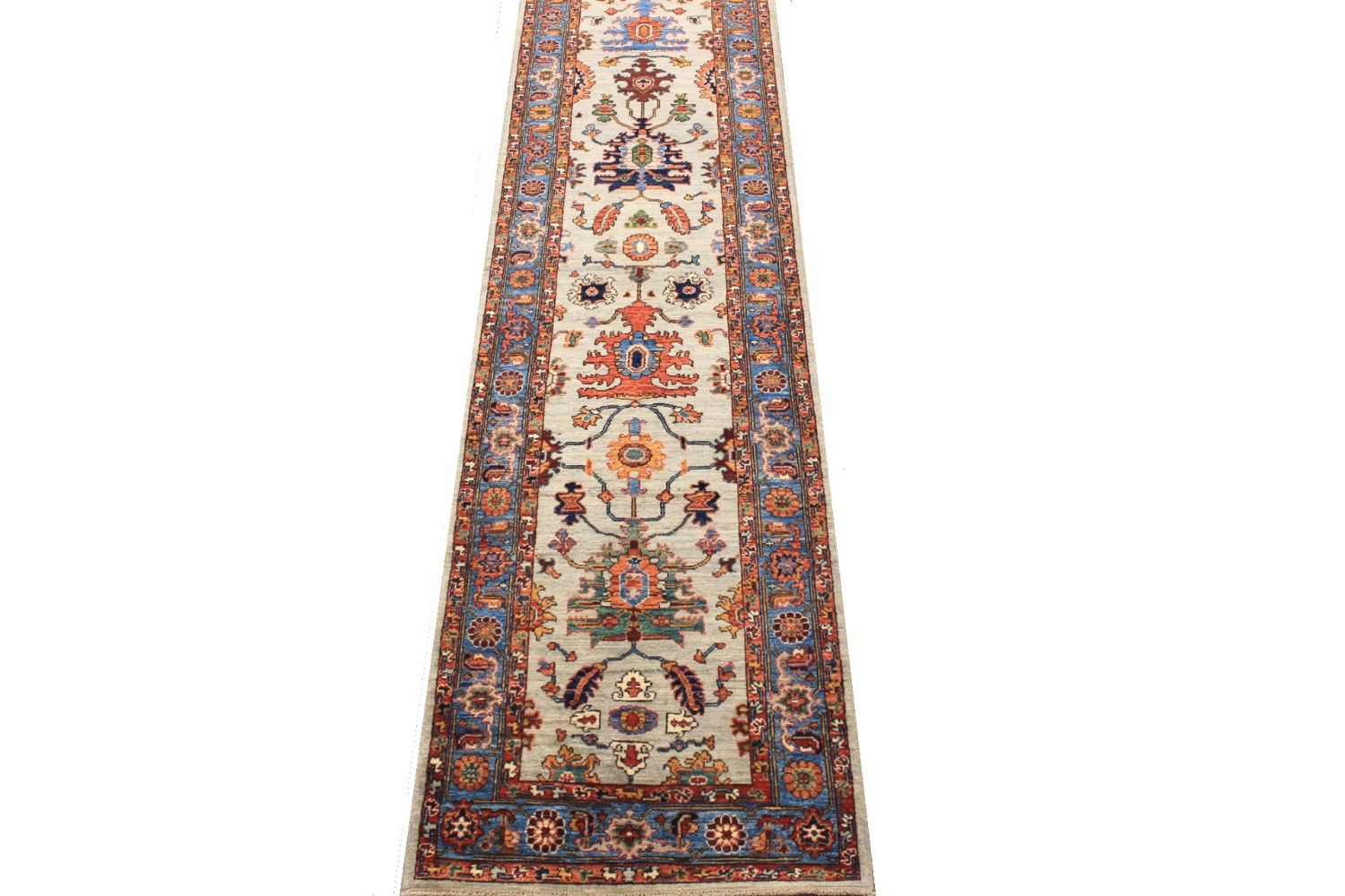 13 ft. & Longer Runner Aryana & Antique Revivals Hand Knotted Wool Area Rug - MR029691