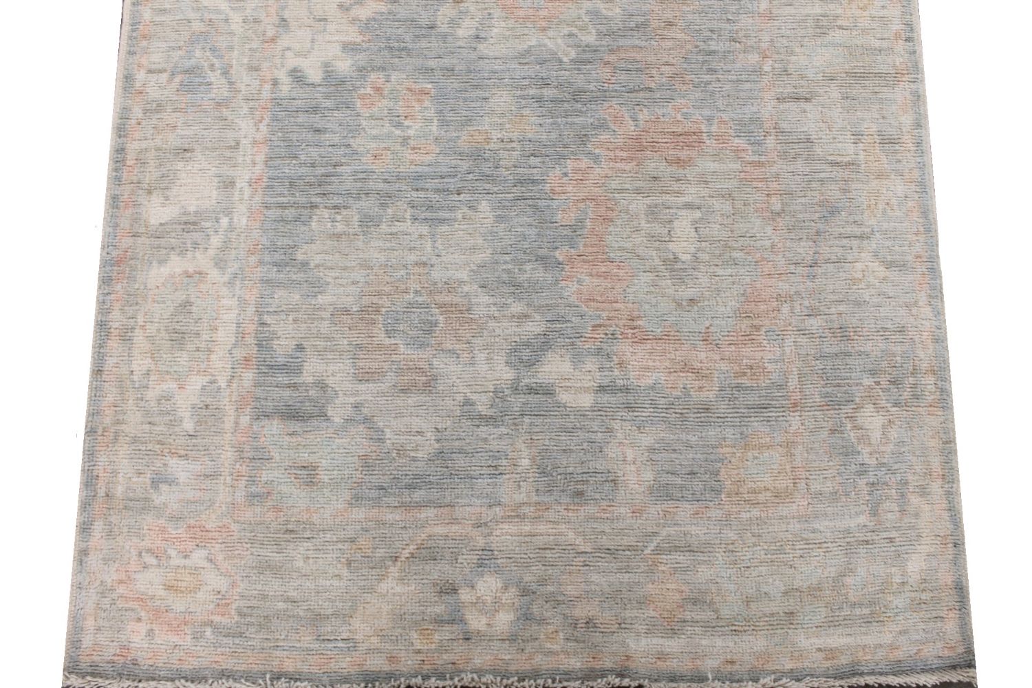 Wide Runner Oushak Hand Knotted Wool Area Rug - MR029693