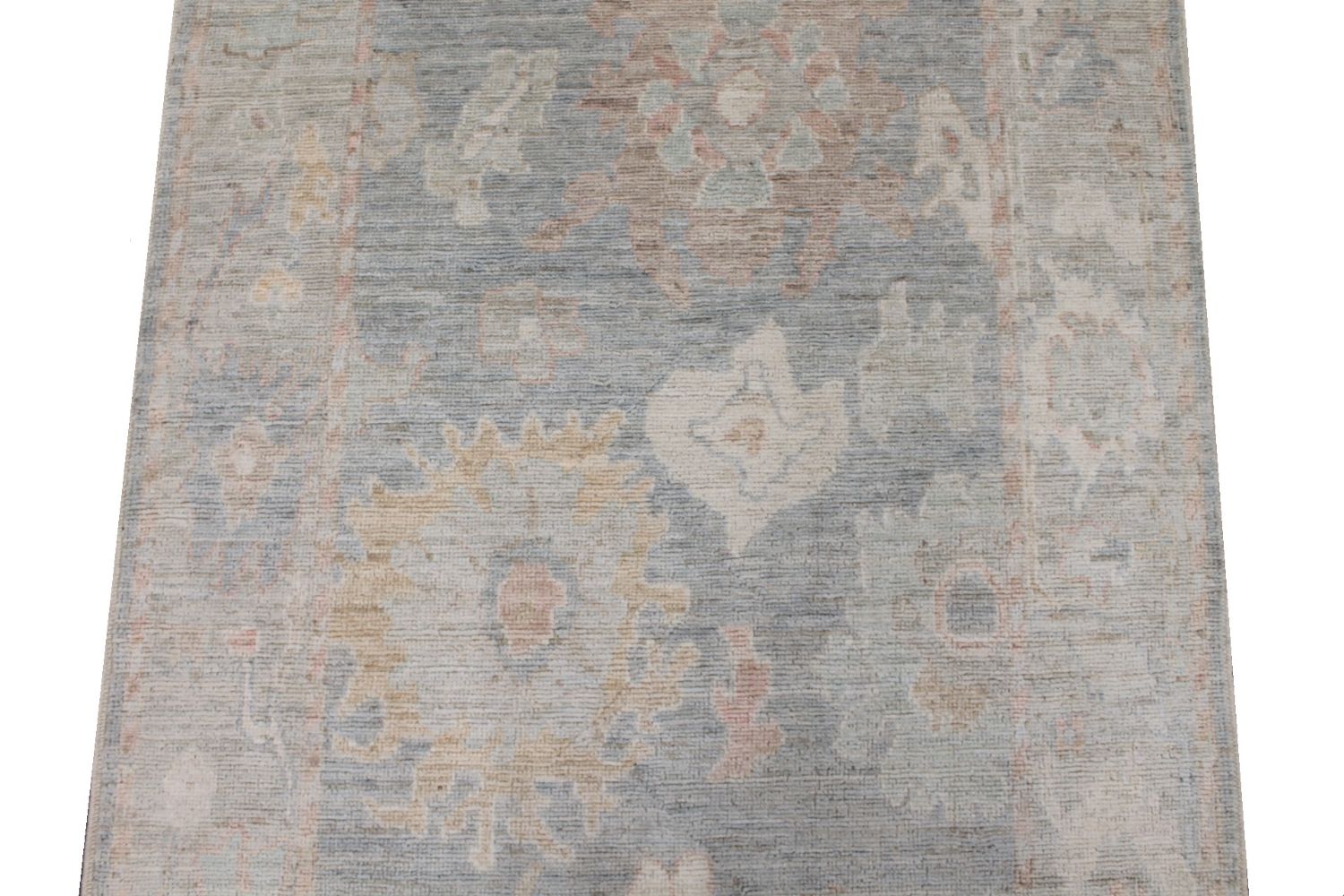 Wide Runner Oushak Hand Knotted Wool Area Rug - MR029693