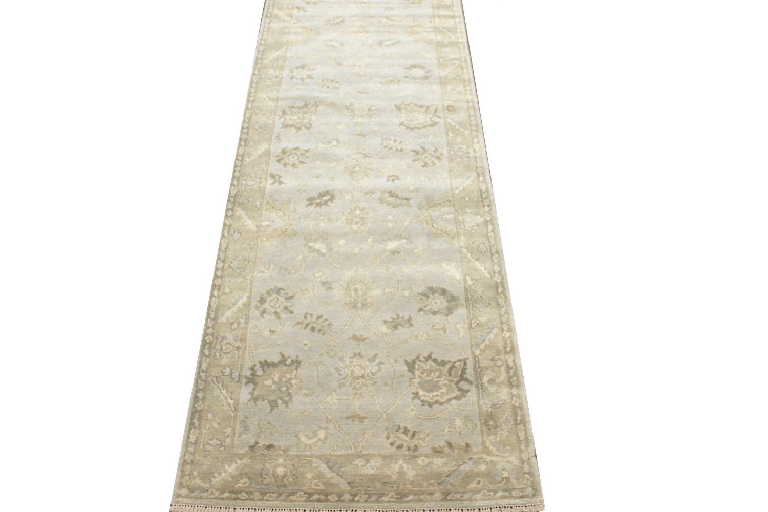 Wide Runner Oushak Hand Knotted Wool Area Rug - MR029703