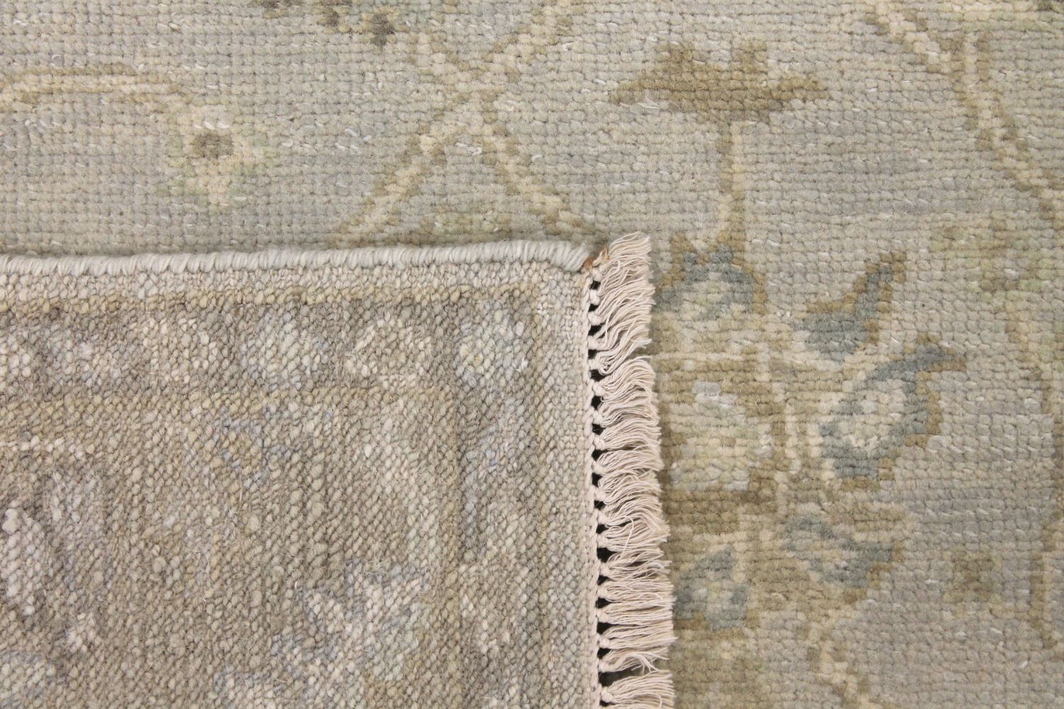 Wide Runner Oushak Hand Knotted Wool Area Rug - MR029703