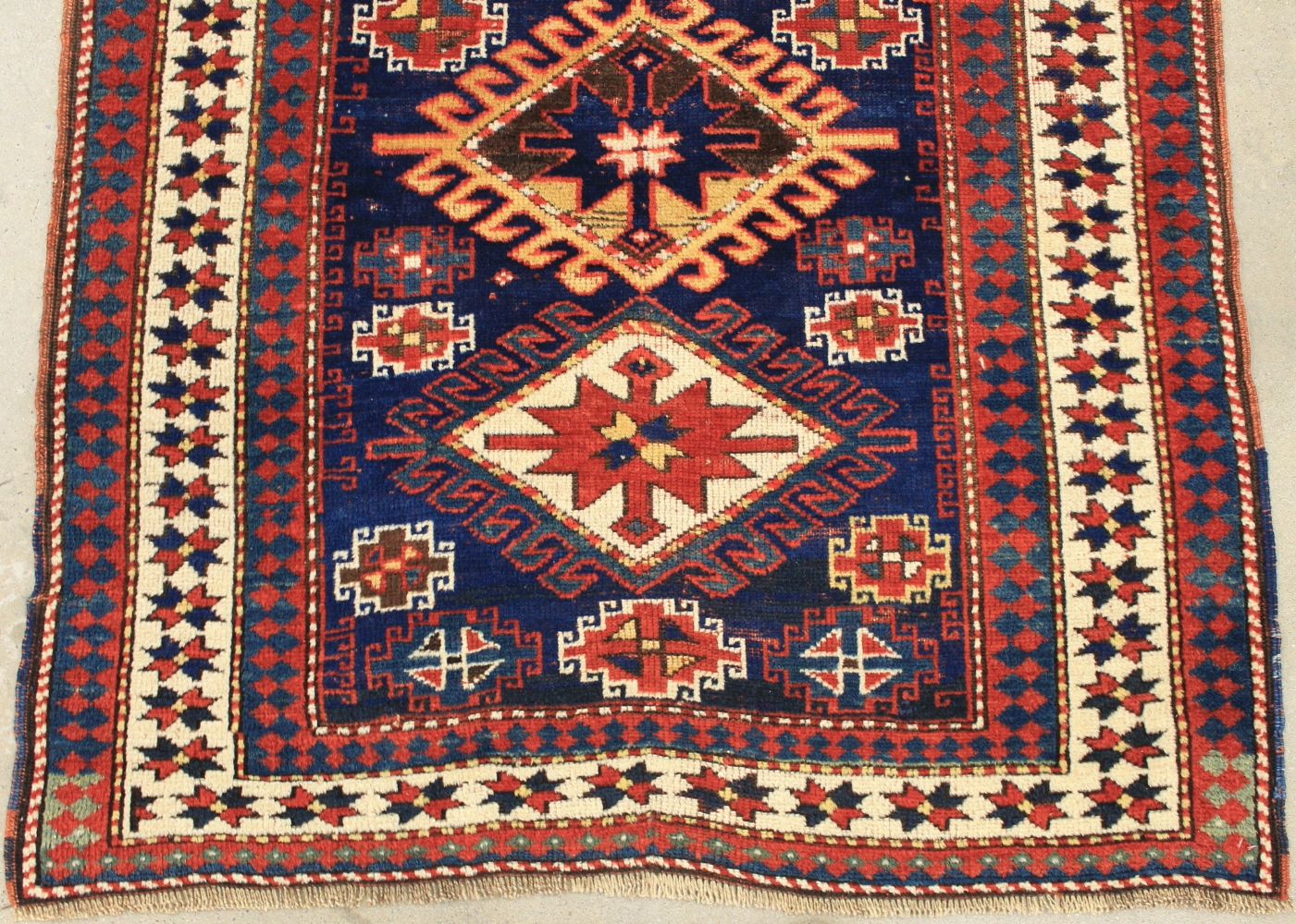 4x6 Kazak Hand Knotted Wool Area Rug - MR029704