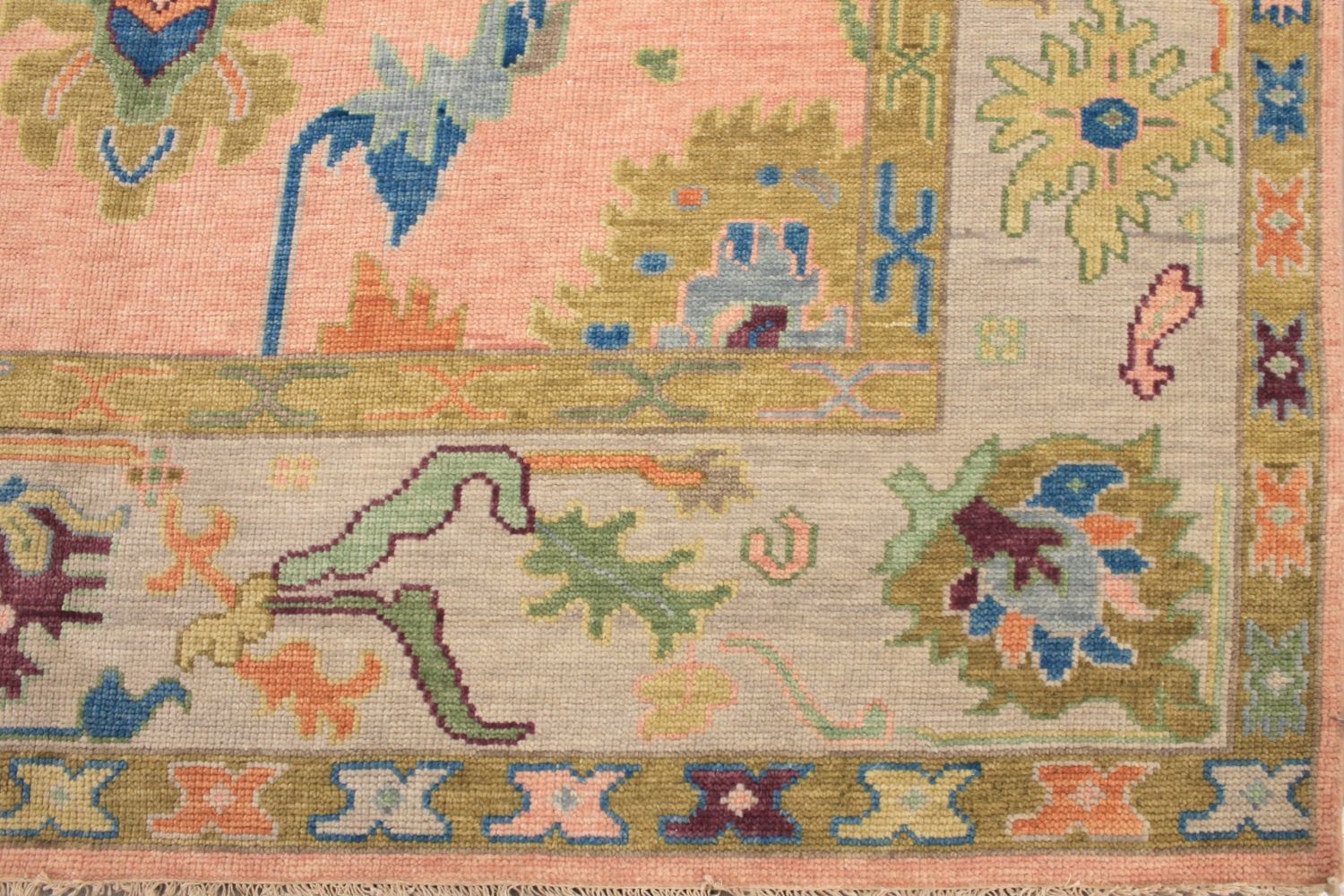 9x12 Oushak Hand Knotted Wool Area Rug - MR029714