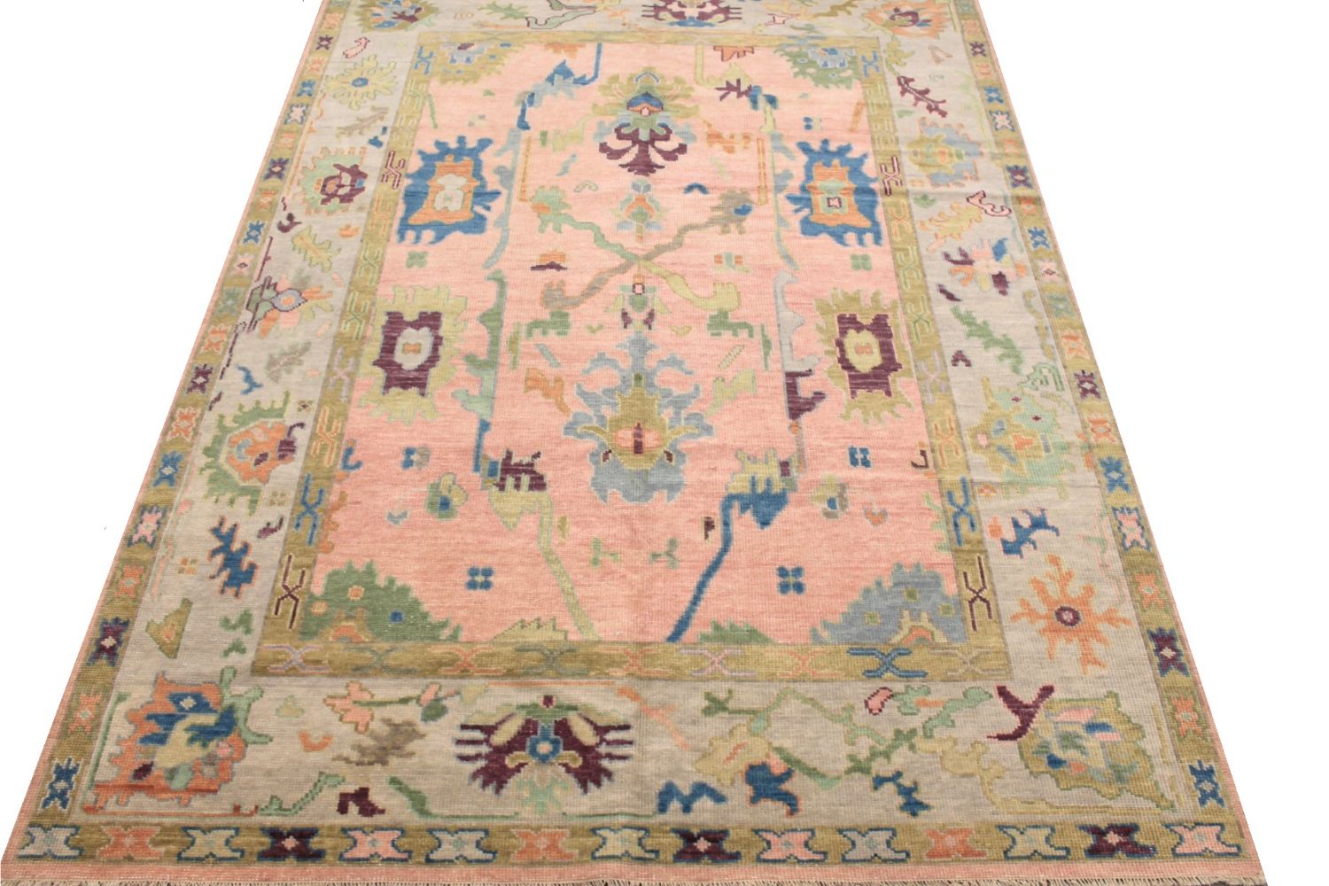 9x12 Oushak Hand Knotted Wool Area Rug - MR029714