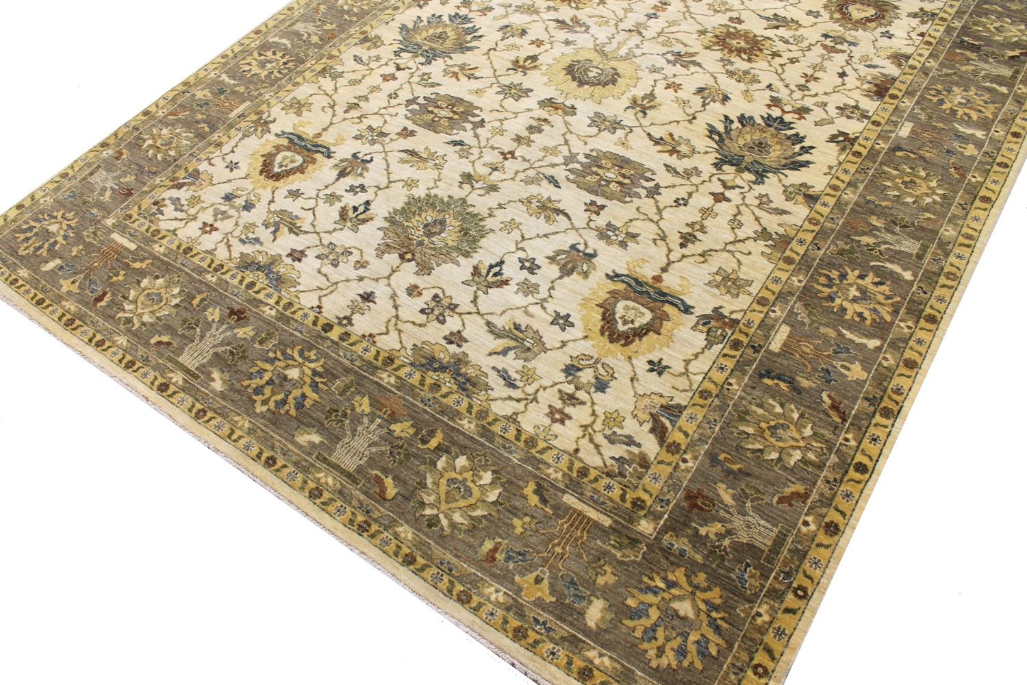 9x12 Traditional Hand Knotted Wool Area Rug - MR029716
