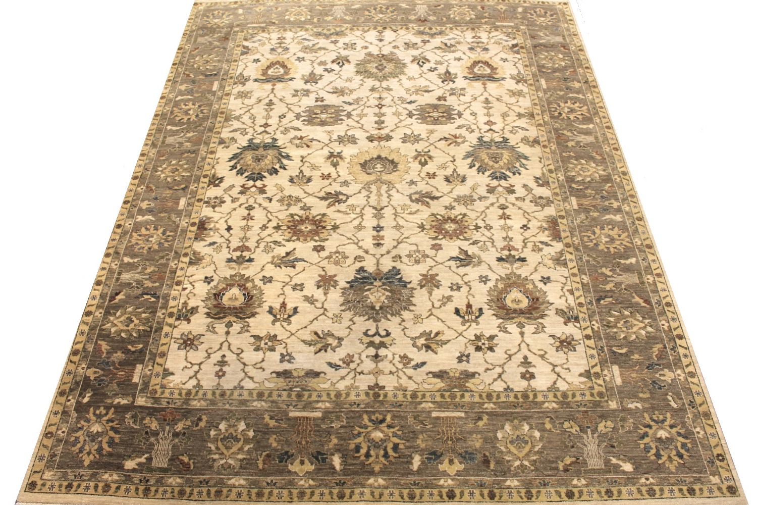 9x12 Traditional Hand Knotted Wool Area Rug - MR029716