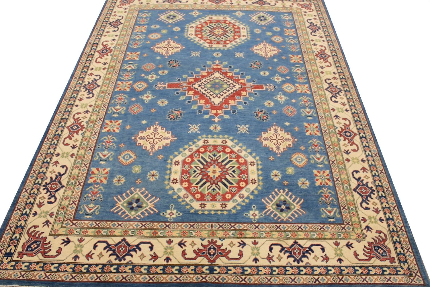9x12 Kazak Hand Knotted Wool Area Rug - MR029718
