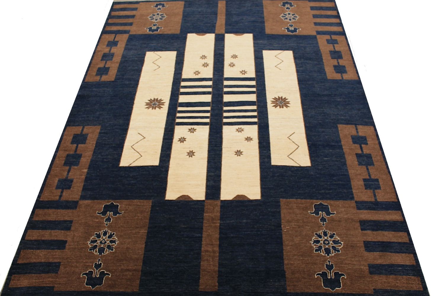 9x12 Tribal Hand Knotted Wool Area Rug - MR029719
