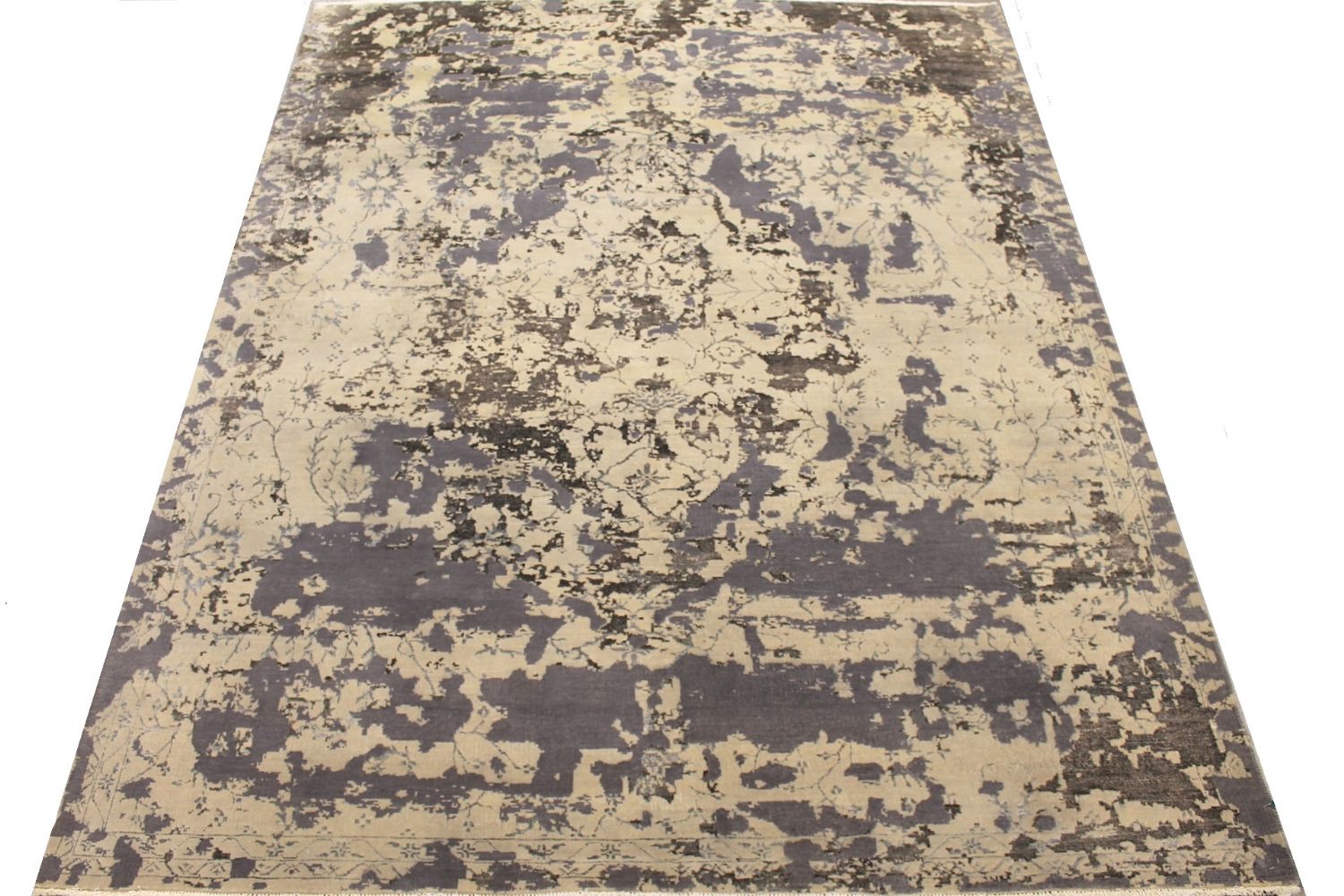 8x10 Modern Hand Knotted Wool Area Rug - MR029722