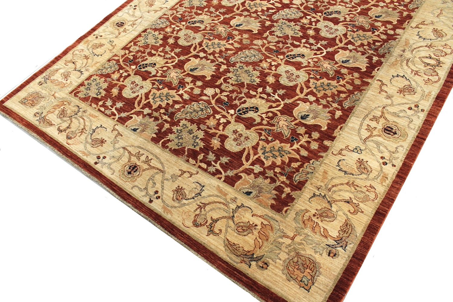 8x10 Peshawar Hand Knotted Wool Area Rug - MR029723