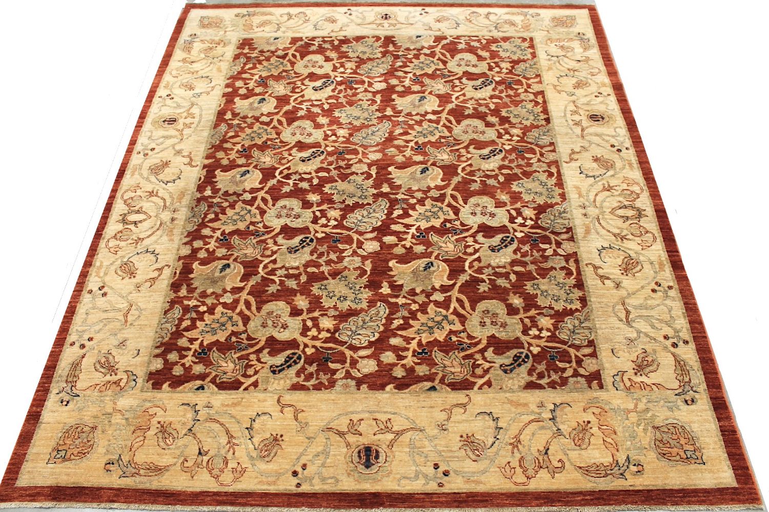 8x10 Peshawar Hand Knotted Wool Area Rug - MR029723