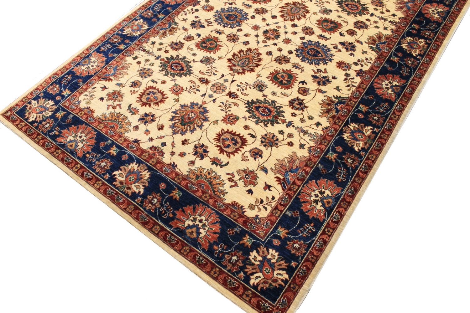 8x10 Peshawar Hand Knotted Wool Area Rug - MR029725