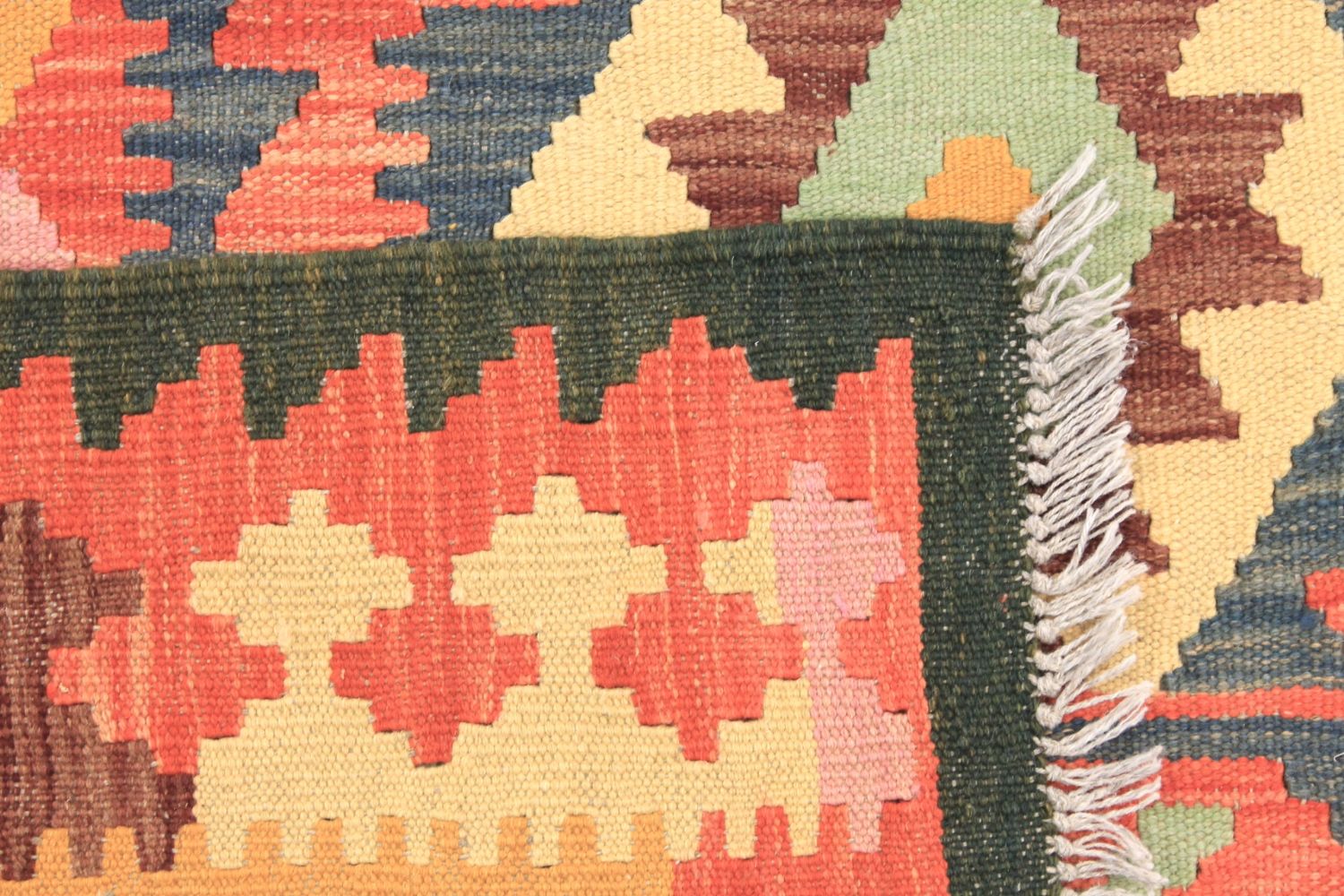8x10 Flat Weave Hand Knotted Wool Area Rug - MR029727