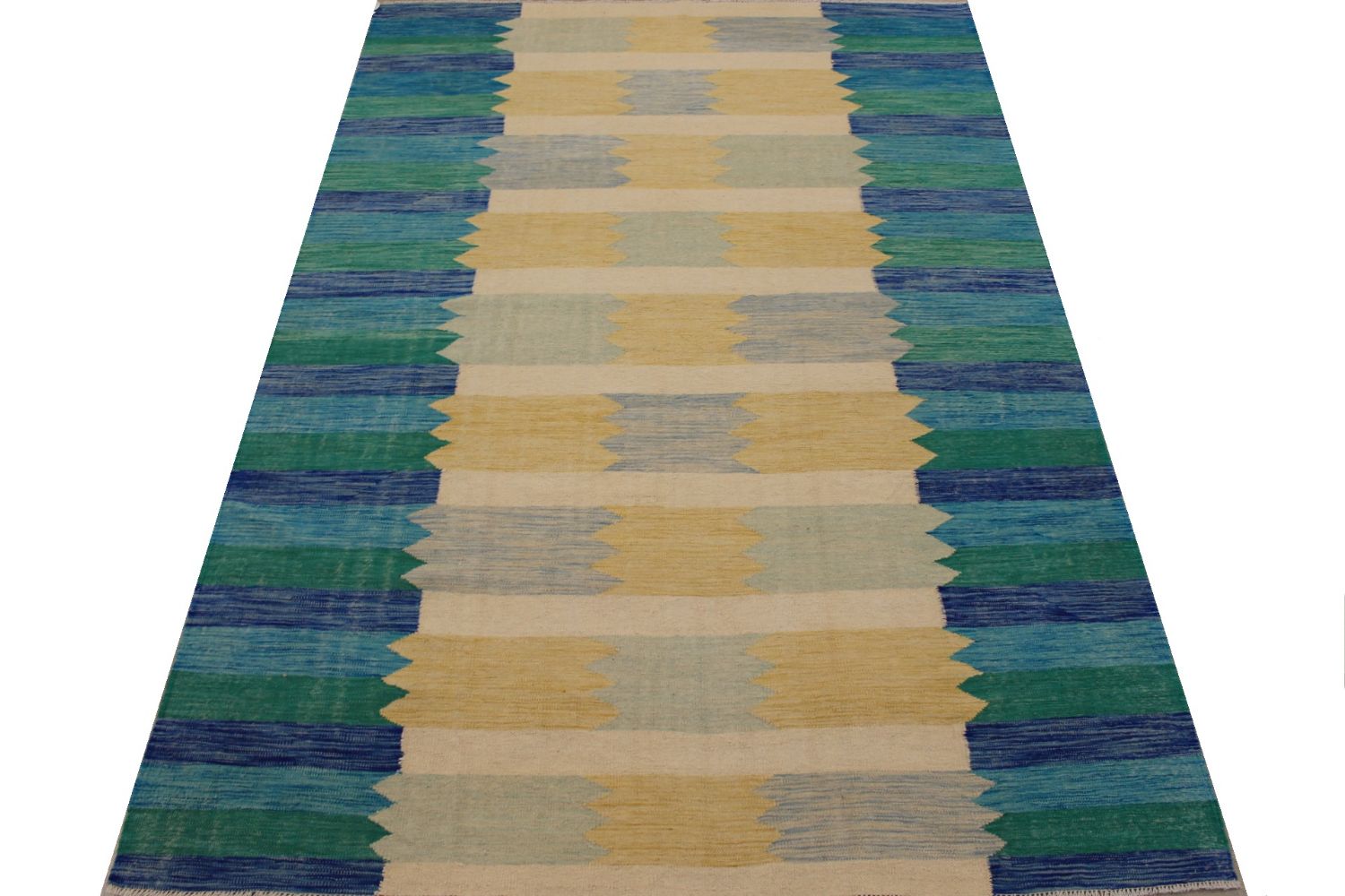 8x10 Flat Weave Hand Knotted Wool Area Rug - MR029728