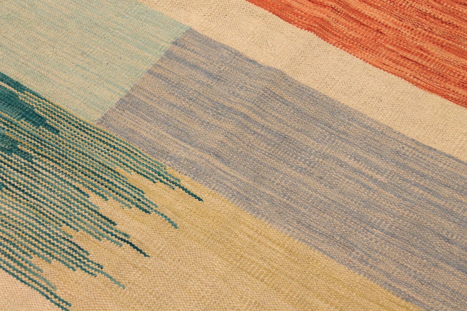 8x10 Flat Weave Hand Knotted Wool Area Rug - MR029729