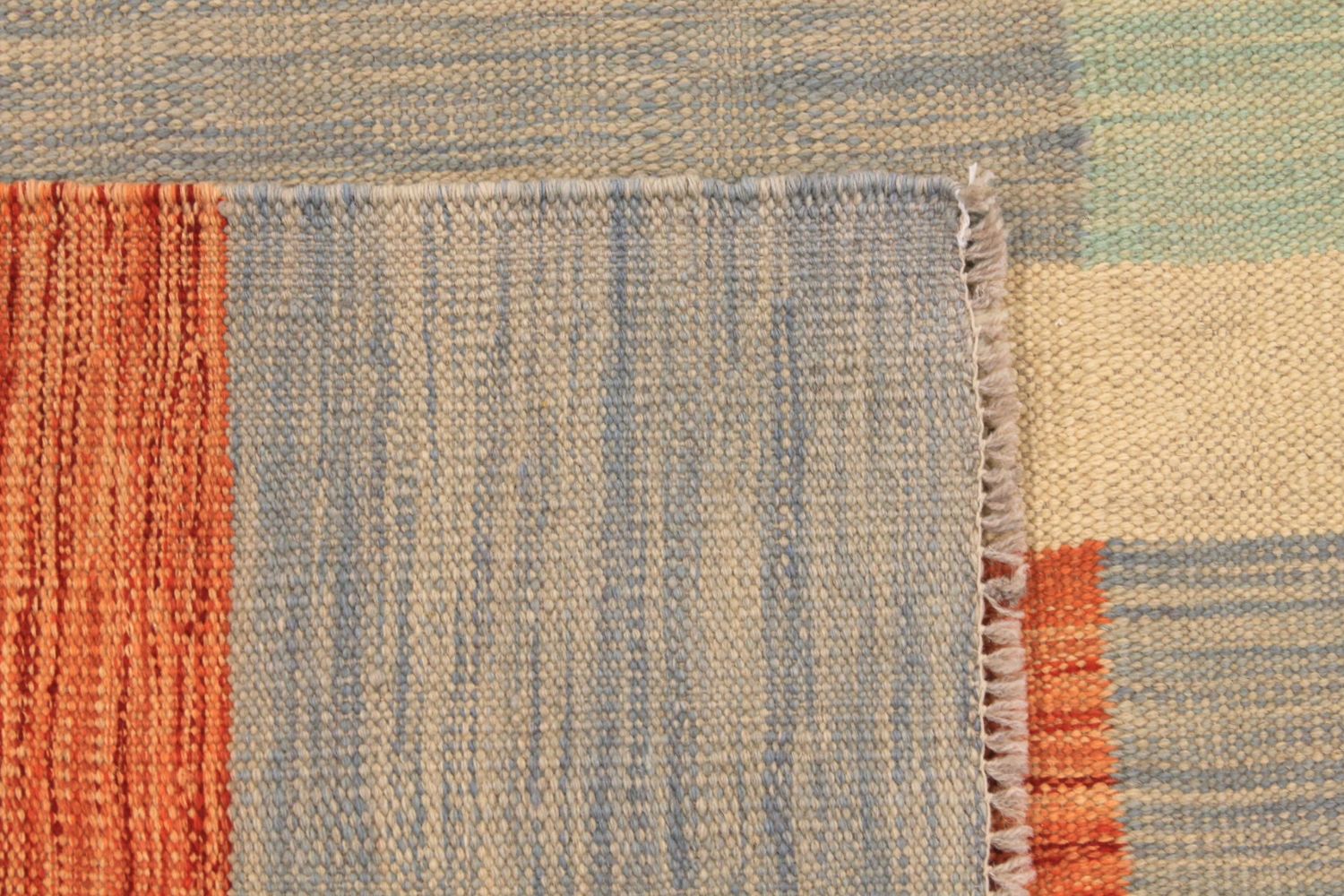 8x10 Flat Weave Hand Knotted Wool Area Rug - MR029729