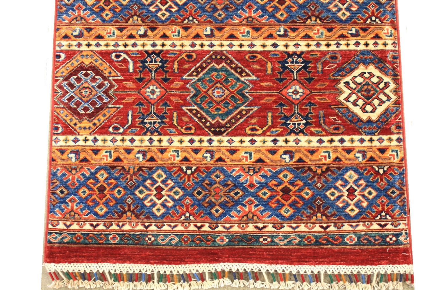 10 ft. Runner Tribal Hand Knotted Wool Area Rug - MR029730