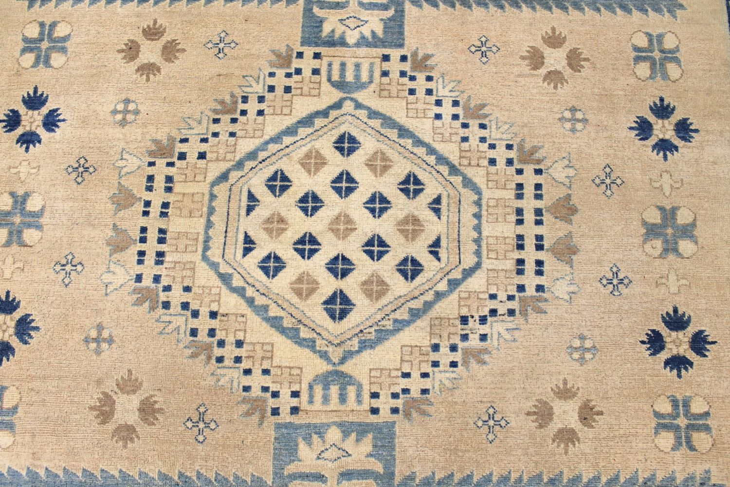 9x12 Kazak Hand Knotted Wool Area Rug - MR029734