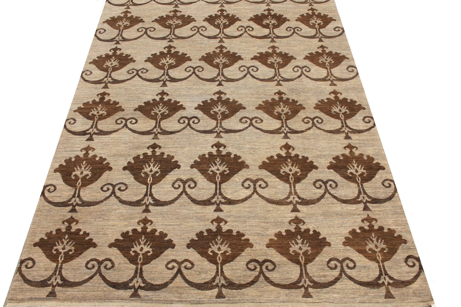 9x12 Modern Hand Knotted Wool Area Rug - MR029735