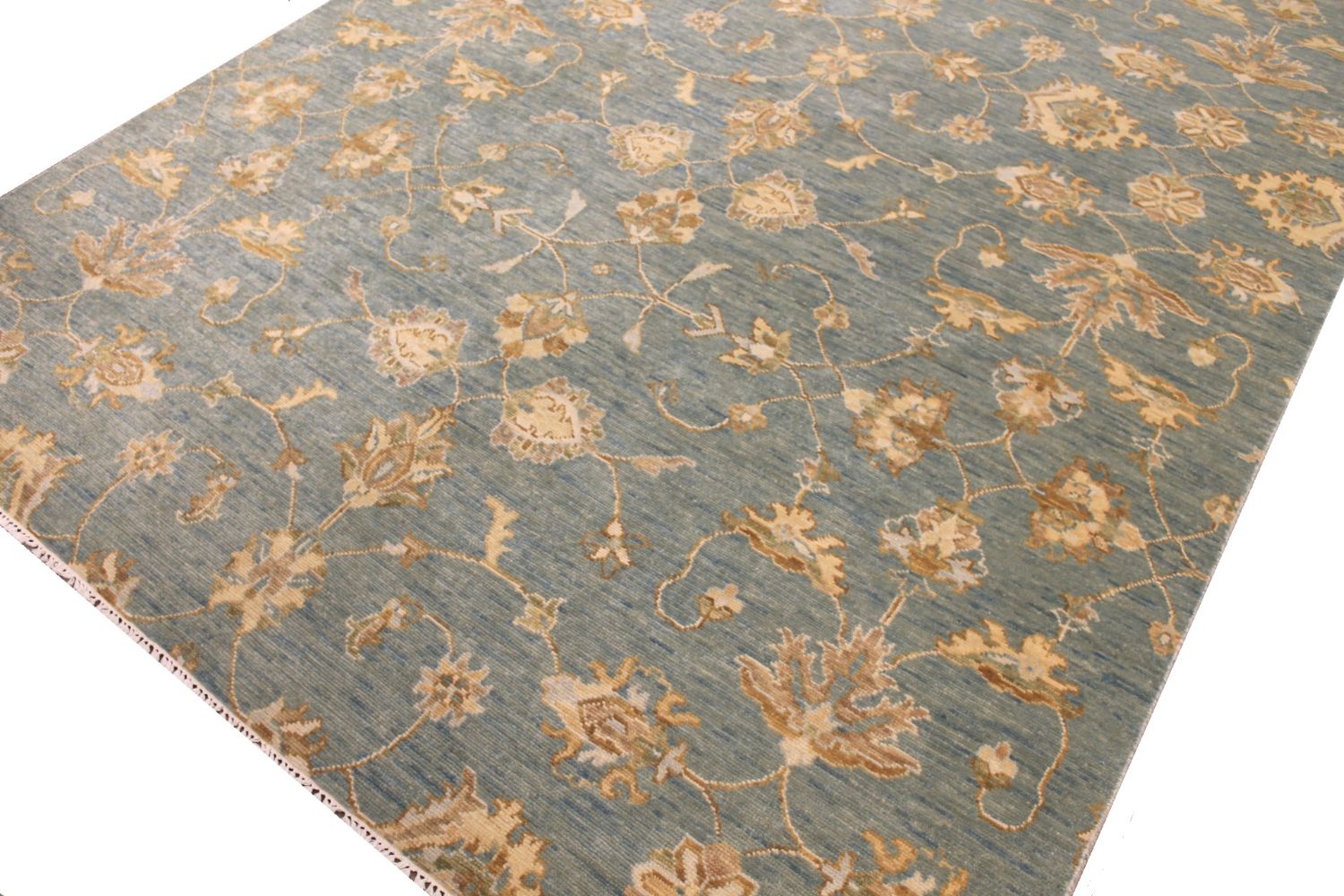 9x12 Oushak Hand Knotted Wool Area Rug - MR029736