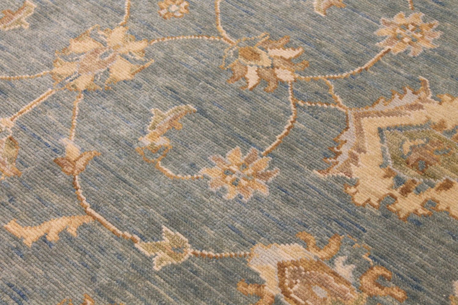 9x12 Oushak Hand Knotted Wool Area Rug - MR029736