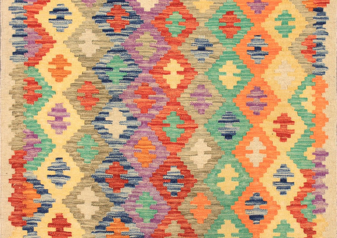 10 ft. Runner Flat Weave Hand Knotted Wool Area Rug - MR029737