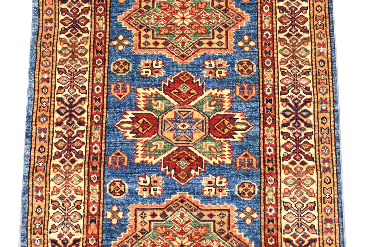 10 ft. Runner Kazak Hand Knotted Wool Area Rug - MR029738