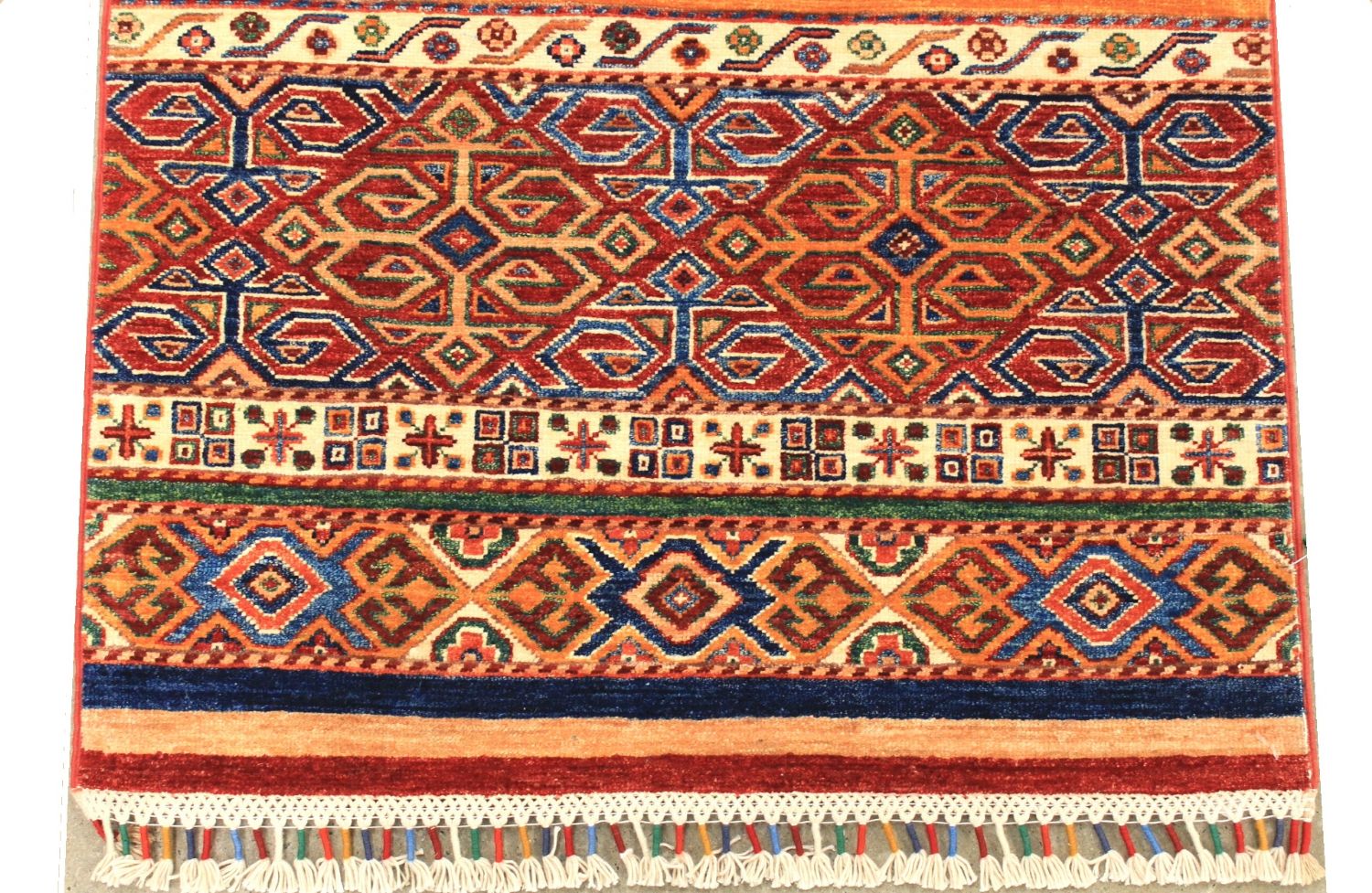 10 ft. Runner Tribal Hand Knotted Wool Area Rug - MR029739