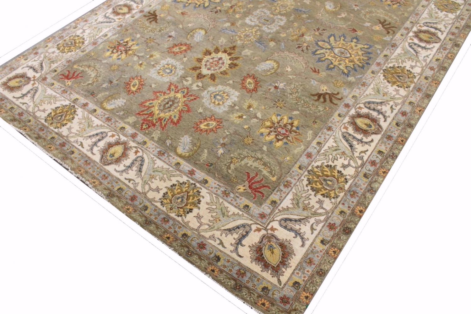 9x12 Traditional Hand Knotted Wool Area Rug - MR029757