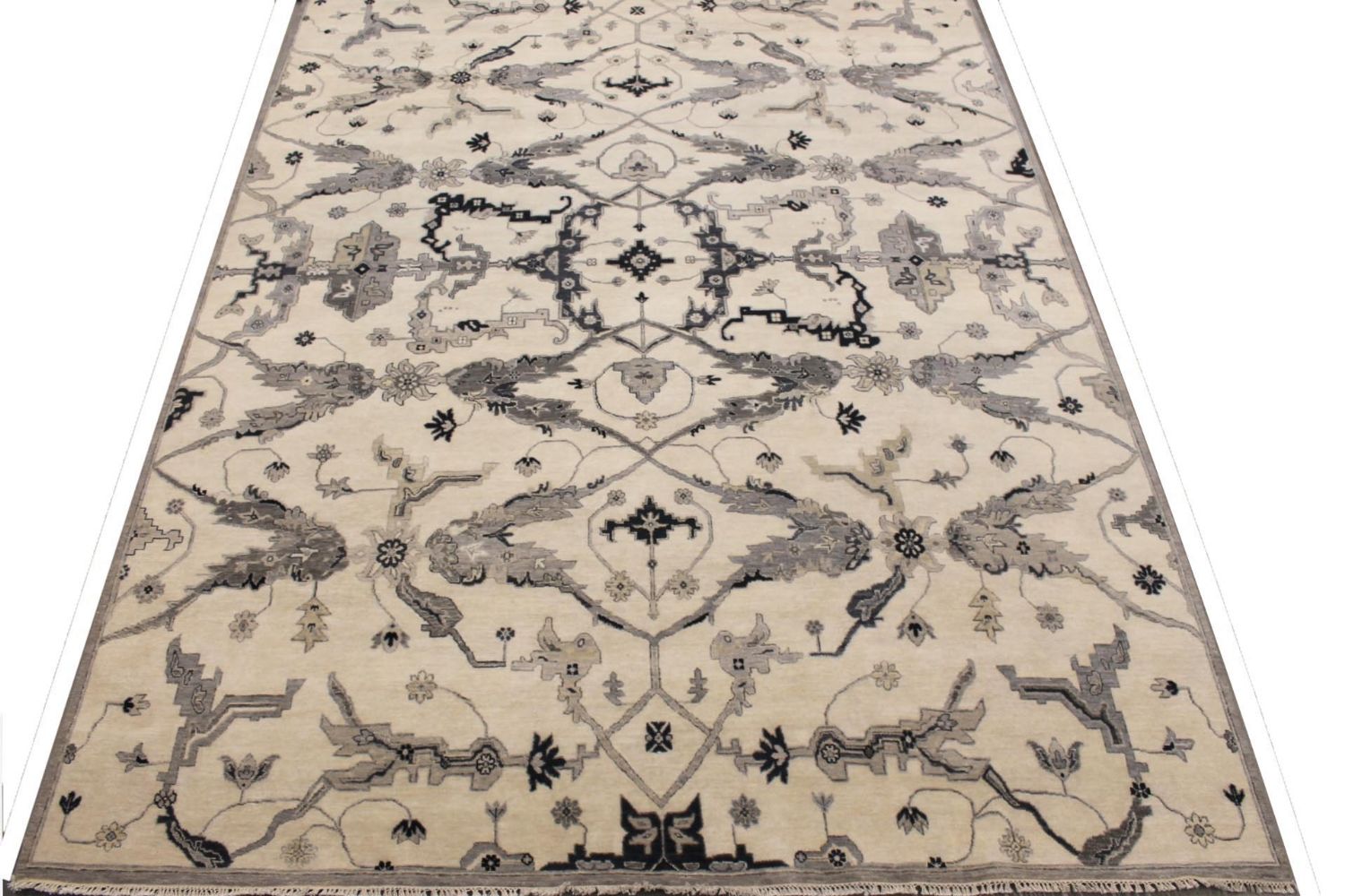 9x12 Traditional Hand Knotted Wool Area Rug - MR029758