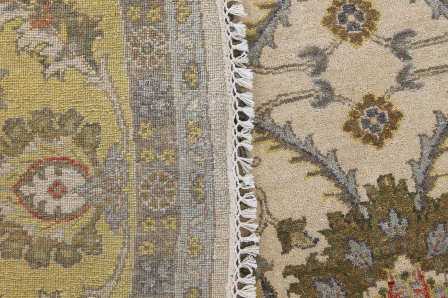 8 ft. Round & Square Traditional Hand Knotted Wool Area Rug - MR029762