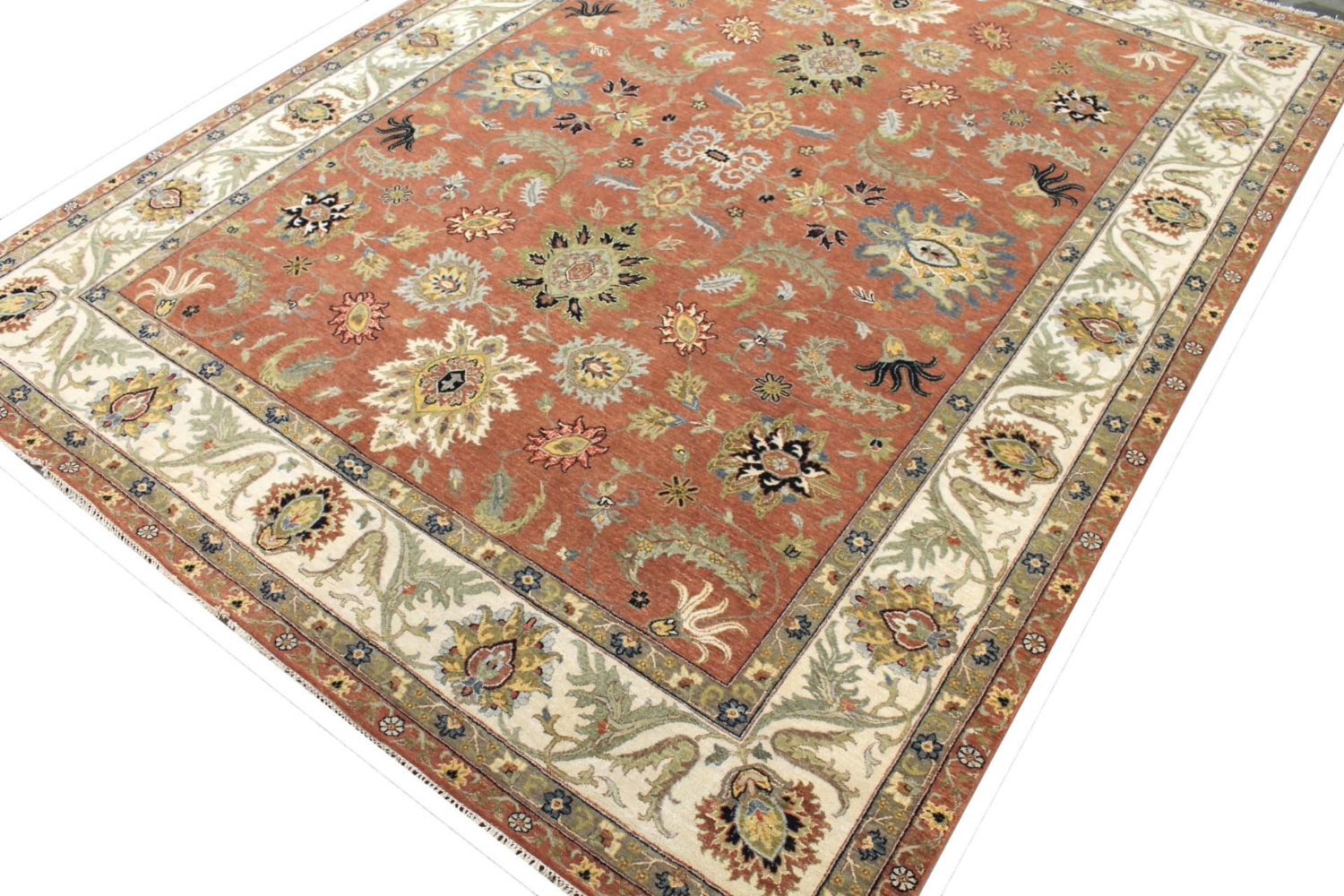 9x12 Traditional Hand Knotted Wool Area Rug - MR029771