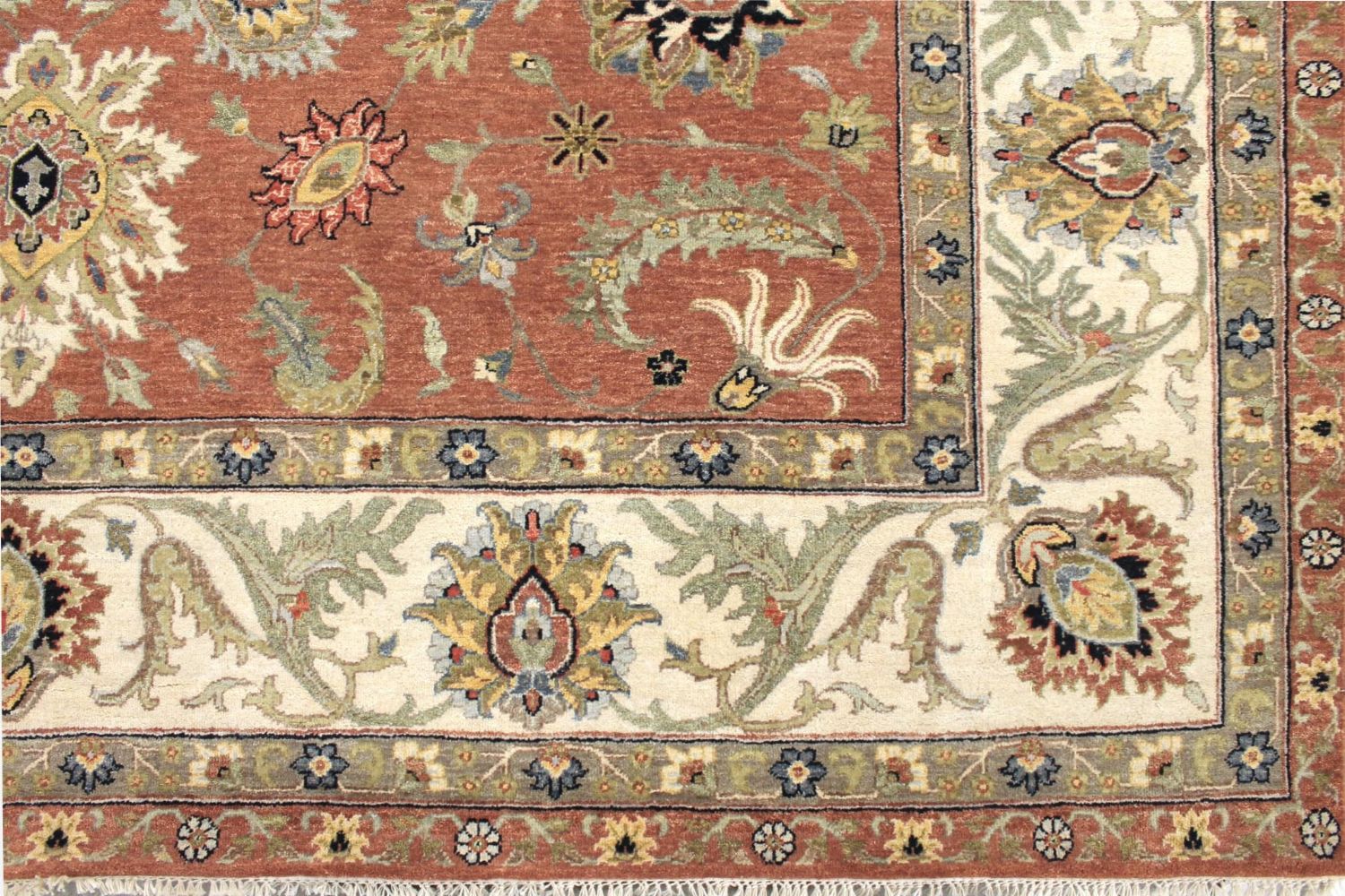 9x12 Traditional Hand Knotted Wool Area Rug - MR029771
