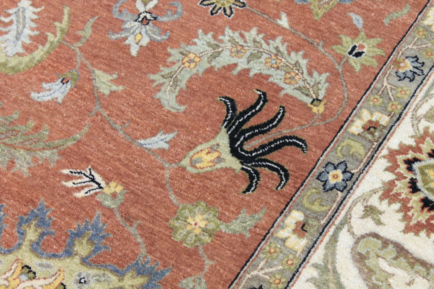 9x12 Traditional Hand Knotted Wool Area Rug - MR029771