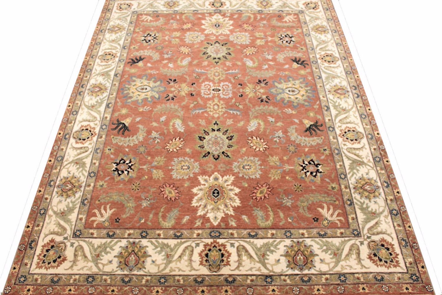 9x12 Traditional Hand Knotted Wool Area Rug - MR029771