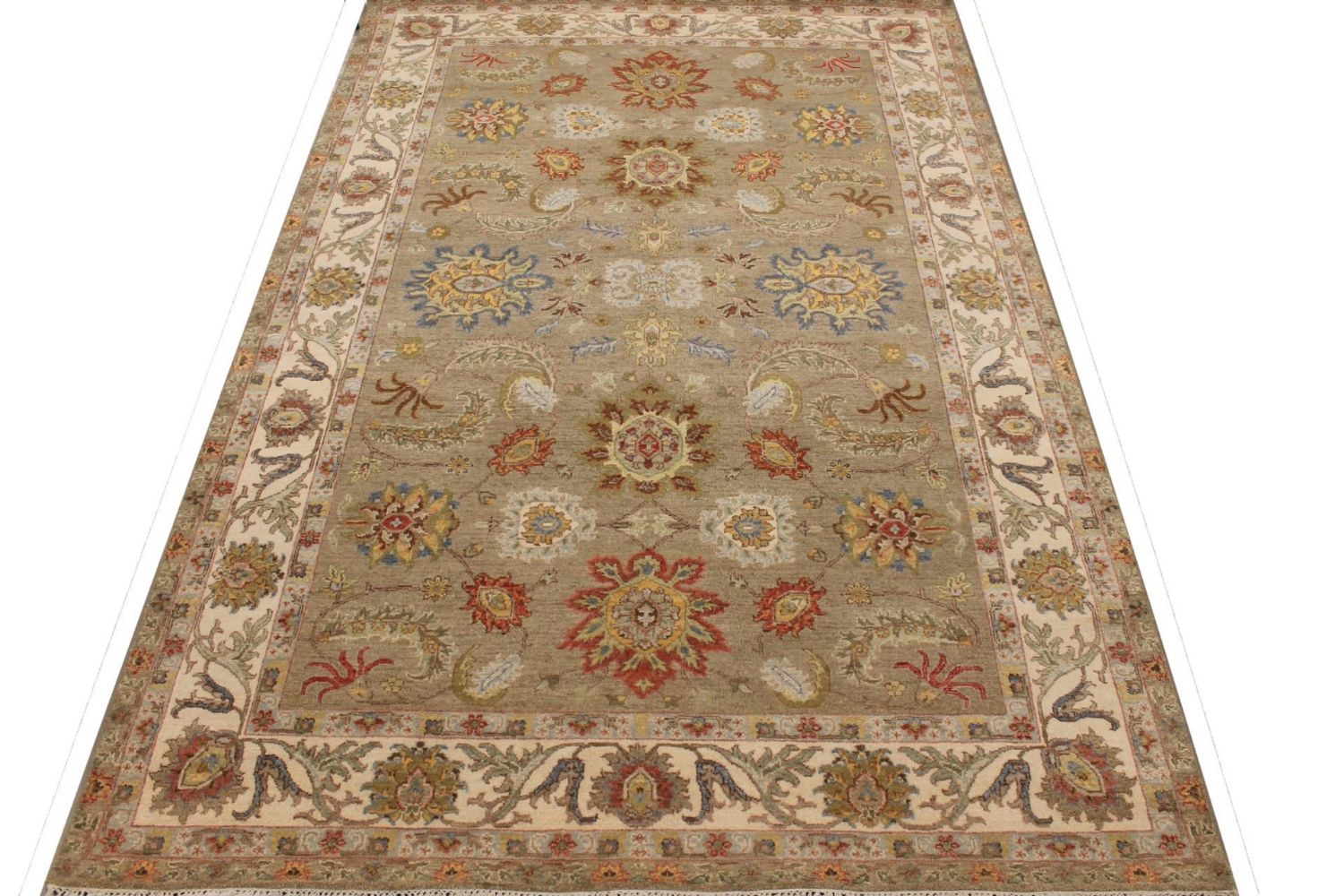 6x9 Traditional Hand Knotted Wool Area Rug - MR029774