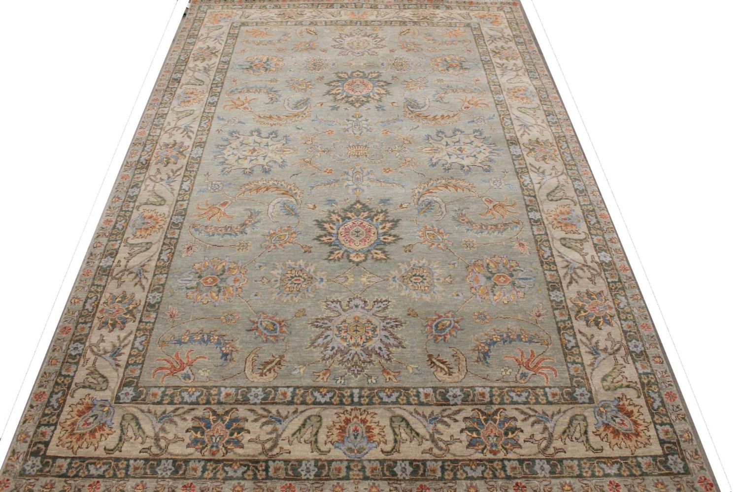 6x9 Traditional Hand Knotted Wool Area Rug - MR029777