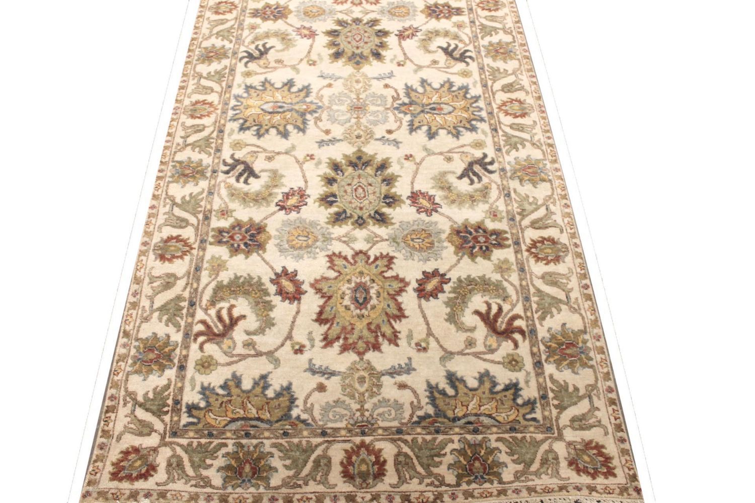 Wide Runner Traditional Hand Knotted Wool Area Rug - MR029781