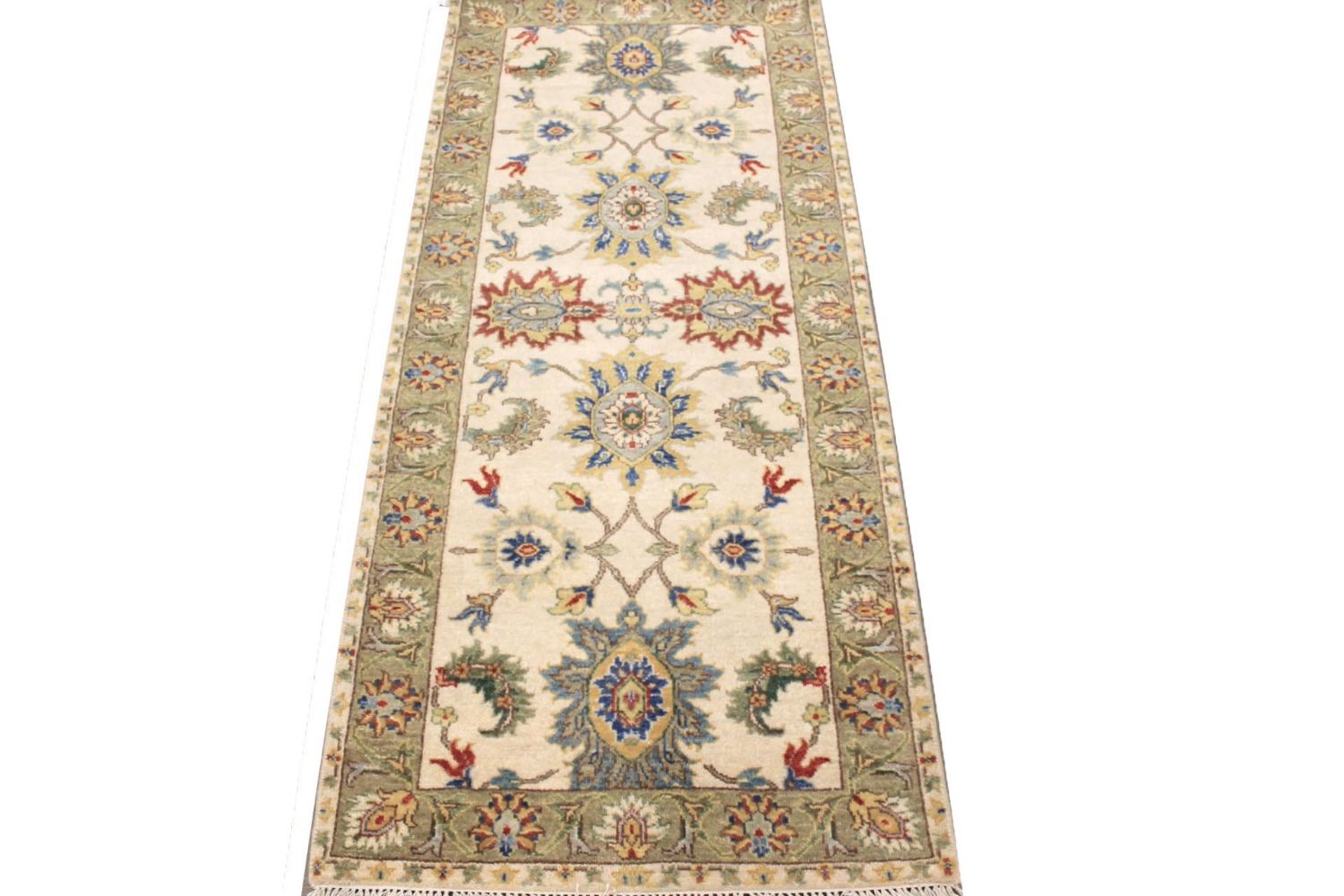 6 ft. Runner Traditional Hand Knotted Wool Area Rug - MR029784
