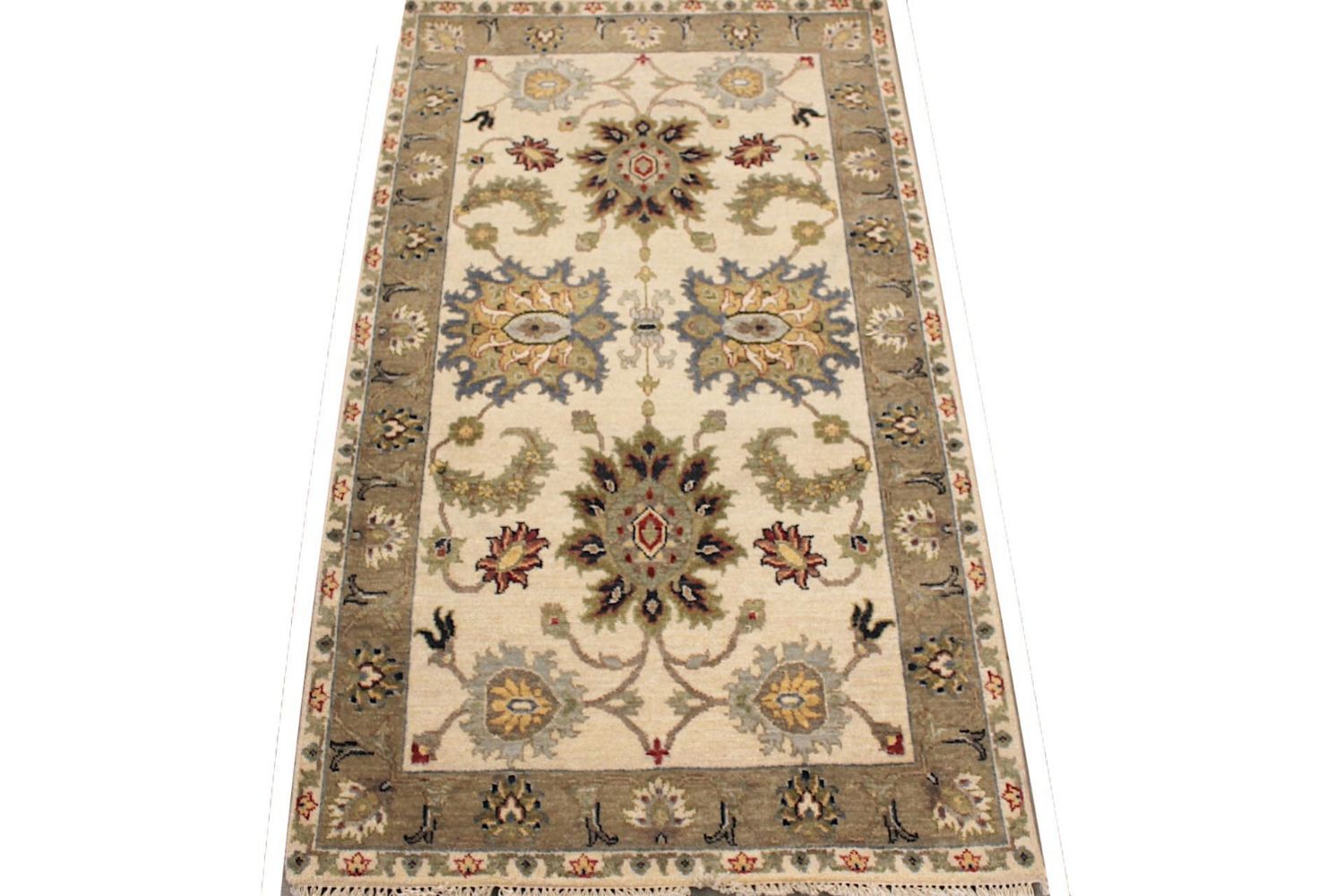 3x5 Traditional Hand Knotted Wool Area Rug - MR029787