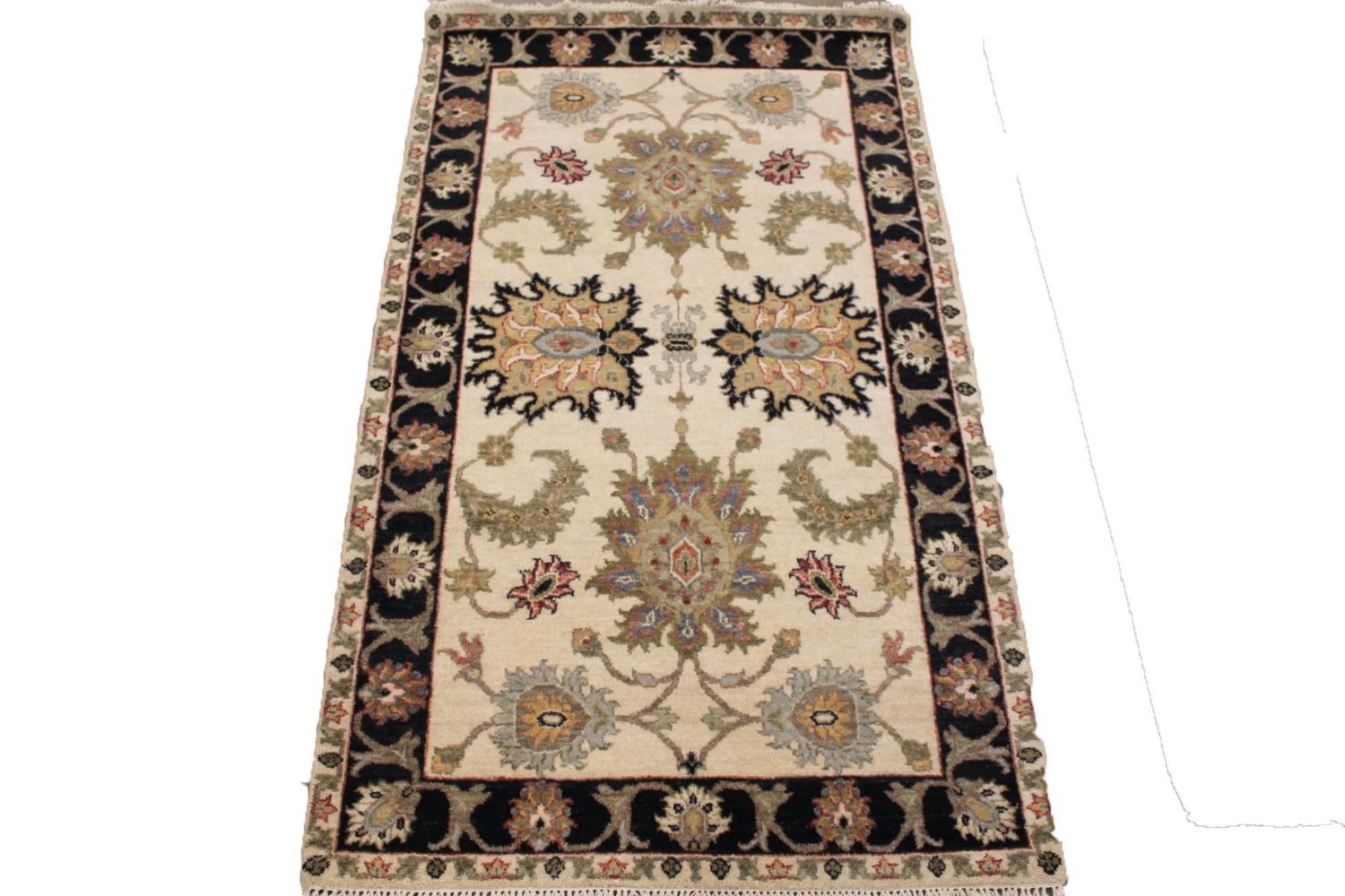 3x5 Traditional Hand Knotted Wool Area Rug - MR029788