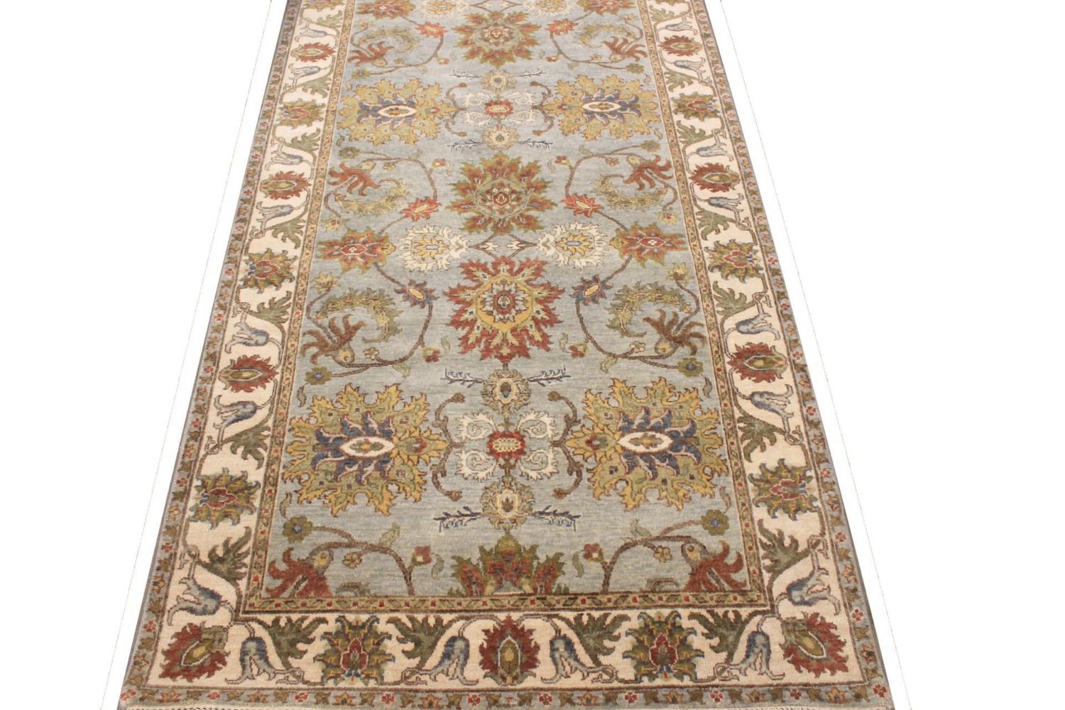 Wide Runner Traditional Hand Knotted Wool Area Rug - MR029790