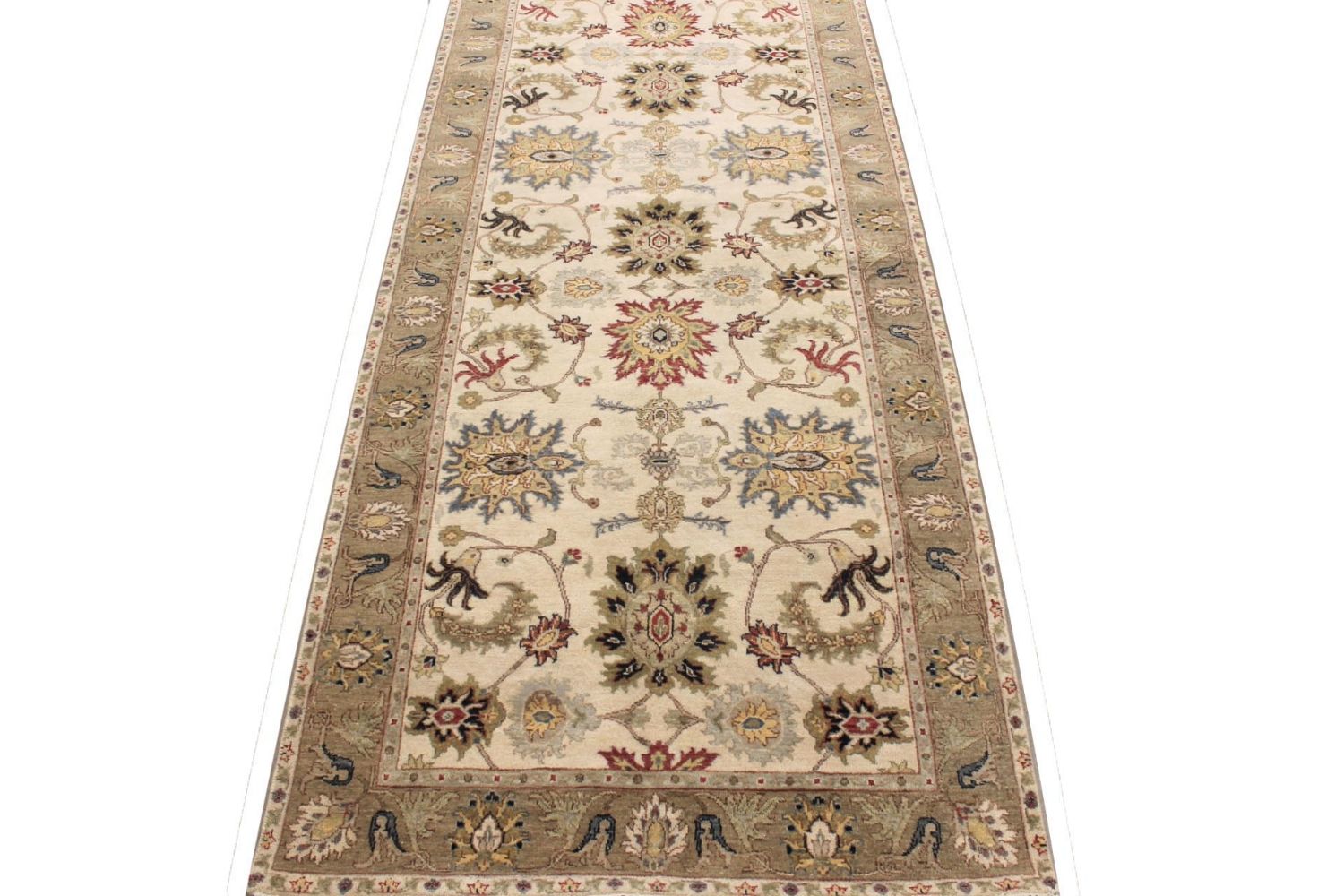 Wide Runner Traditional Hand Knotted Wool Area Rug - MR029791